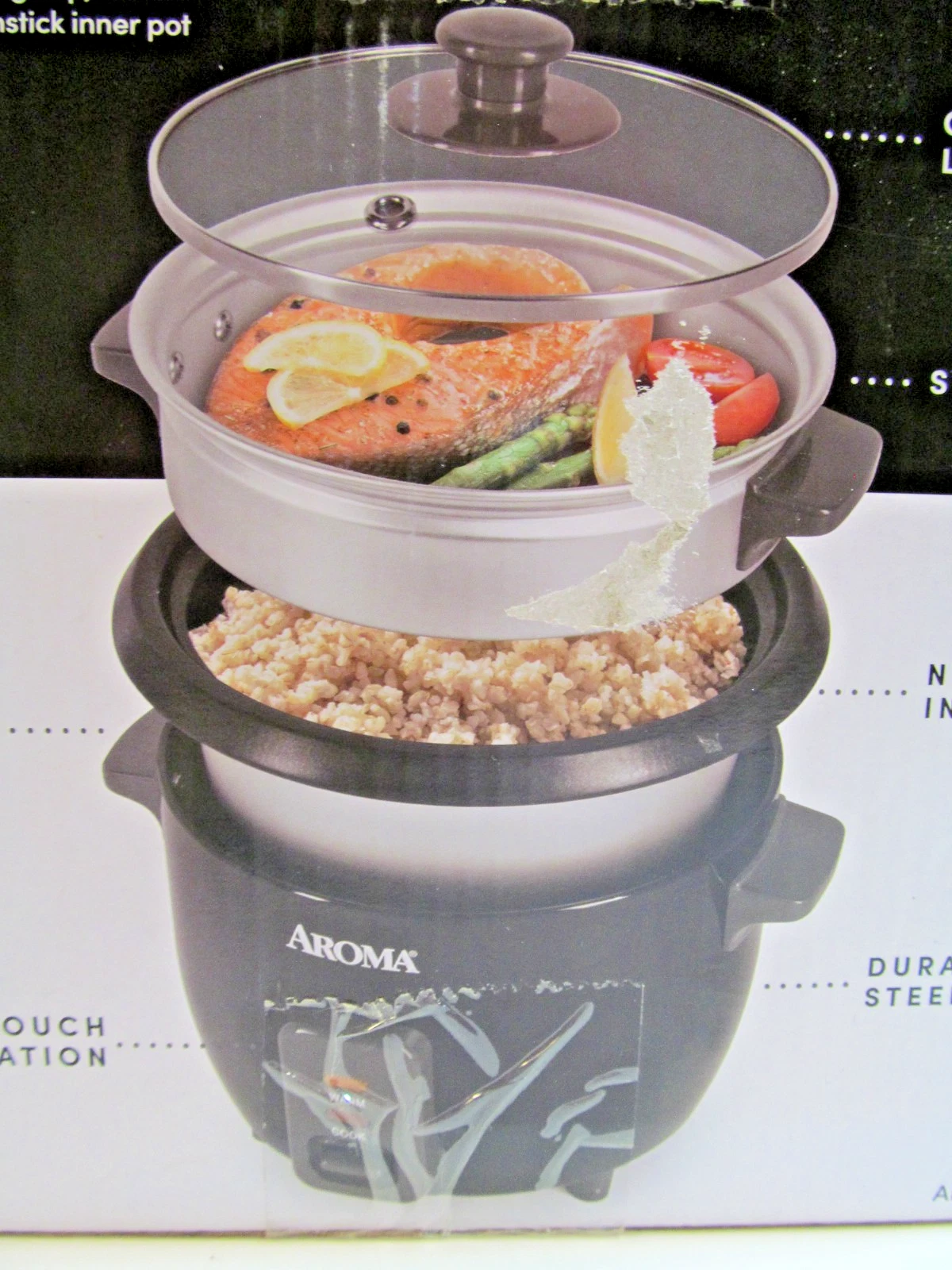 Aroma Rice & Grain Cooker 2023 NEW SEALED w/Spatula Measuring Cup Steam Tray Pot