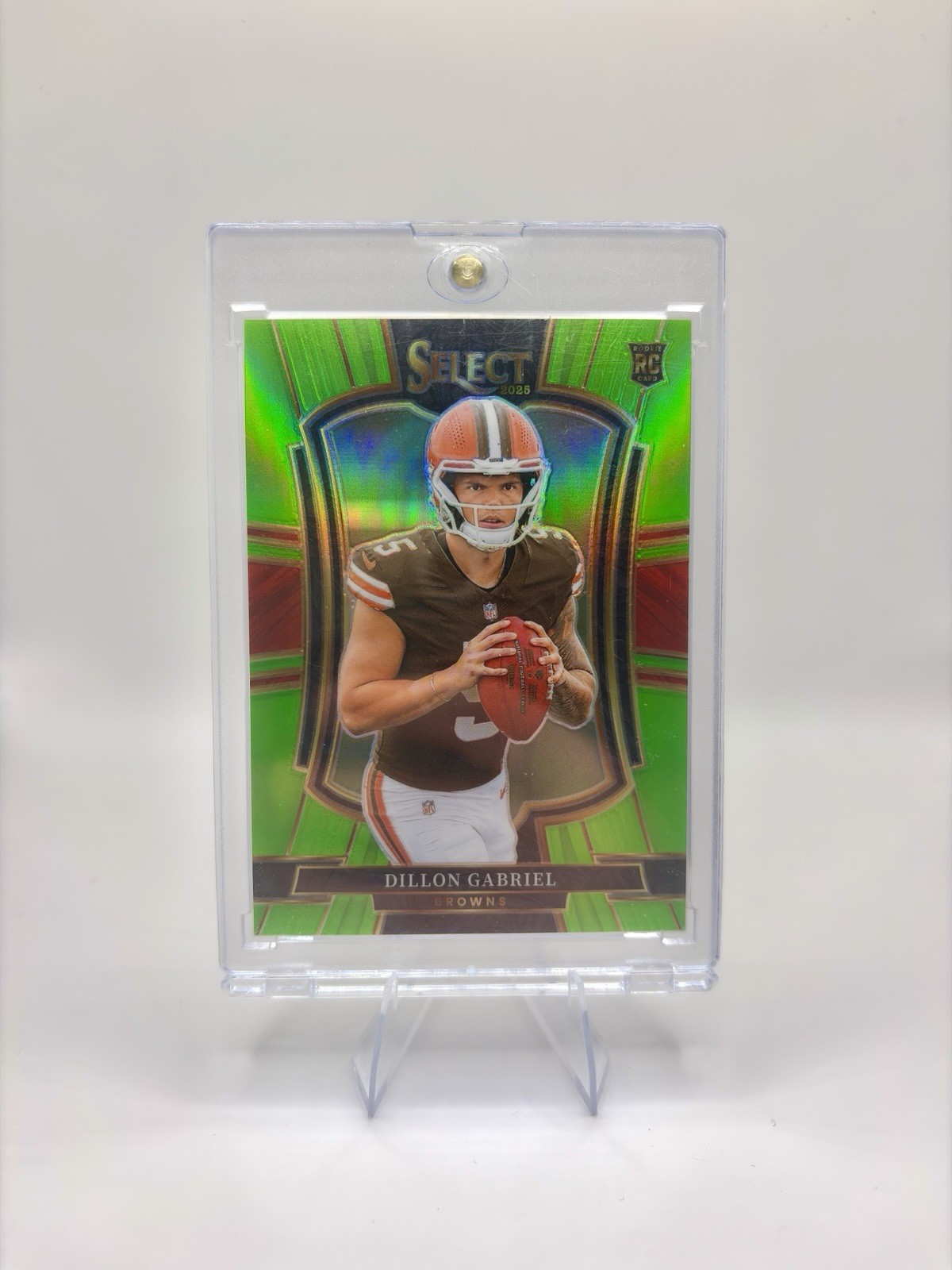 2025 Select Football Dillon Gabriel #154 Neon Green Prizm /49 Premier Level (RC)