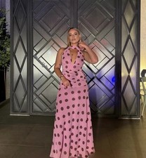 ZARA NEW SS25 WOMAN POLKA DOT MAXI DRESS 3674/351_XS,S,M,XL