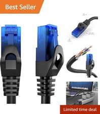 High-Speed 75ft Ethernet Cable - 5Gbps Cat 6 RJ45 for Uninterrupted Streaming