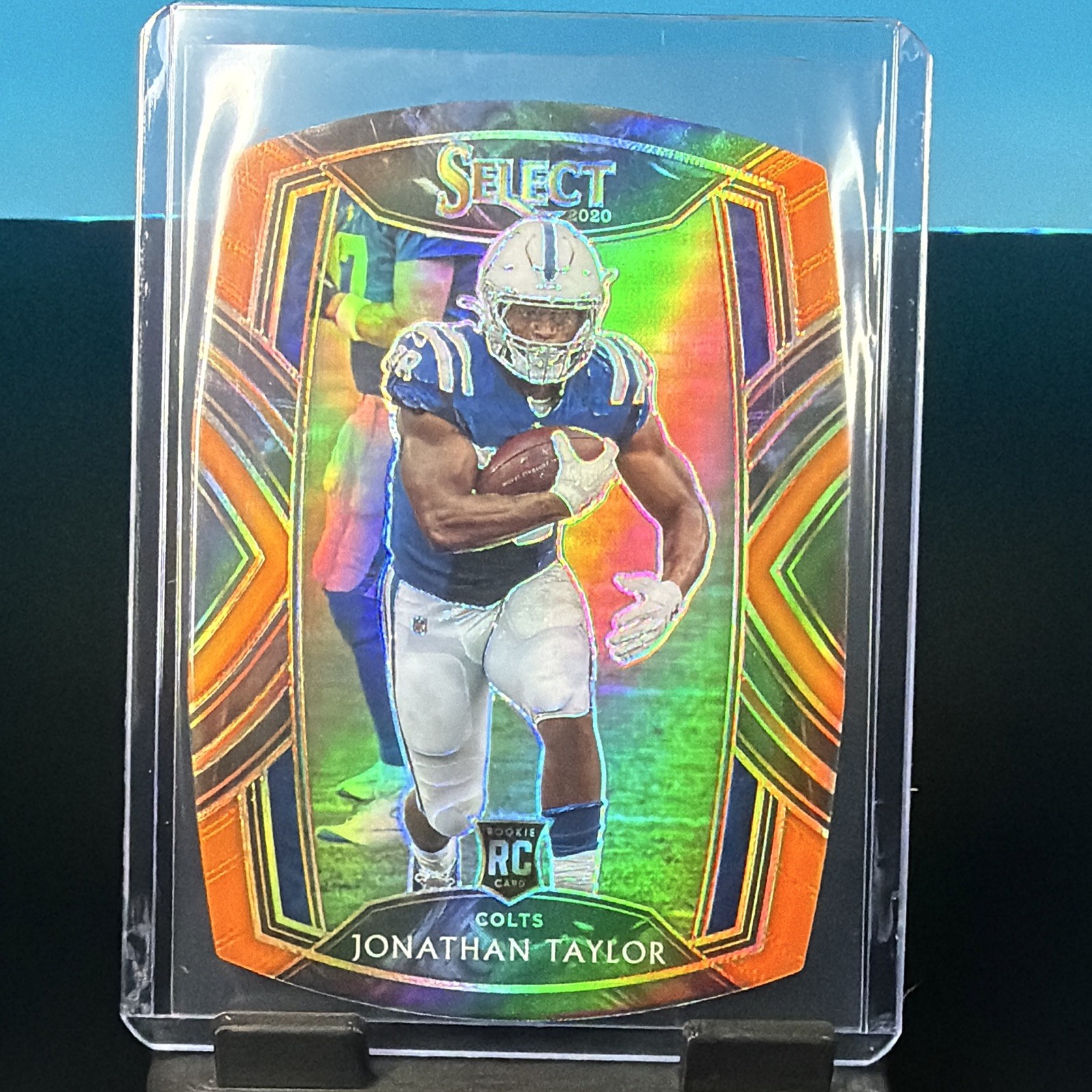 Panini Select 2020 Jonathan Taylor Colts Club Level Red Prizm Die-Cut RC #253