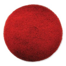 SC Johnson 311183 EZ CARE 17" Heavy-Duty Scrub Pad - Red/Gray (5/CT) New