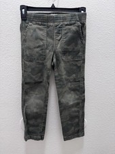 Levi Strauss Boys Camouflage Cargo Pants Elastic Waist Pockets Cotton Army