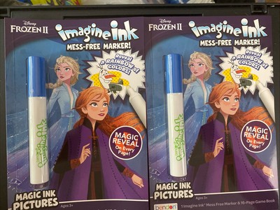 Disney Frozen II Imagine Ink Magic Ink Pictures Book Mess Free Marker X 2 Color