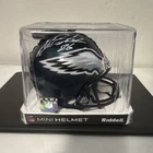 Philadelphia Eagles Miles Sanders Autographed Mini Helmet BAS