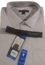 Banana Republic Men's Large Non-Iron Slim Fit Dress Shirt 17 1/2 x 36 Purple New