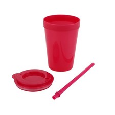 Kids Tumbler 15oz Capacity W/ Lid Straw Plastic Spill Proof Dishwasher Safe New
