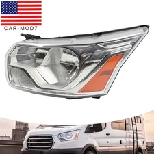 For 2015-2023 Ford Transit 150 250 350 Halogen Chrome Left Driver Side Headlight