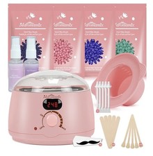 KOTAMU Wax Kit Digital Wax Warmer Hair Removal Set 25 Accessories Bikini
