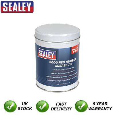 Sealey Red Rubber Fett Dose 500g SCS110