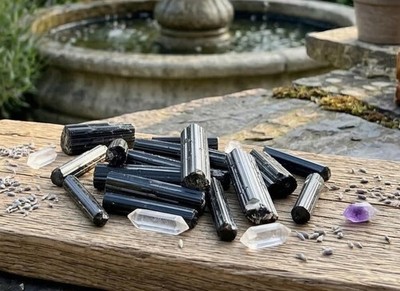 Extra Quality Trigonal Black Tourmaline Crystals (Select Your Size) Specimens