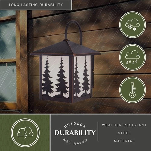 Vaxcel Lighting OW33483 Yosemite Outdoor 1 Light Outdoor Wall - Bronze - Picture 10 of 11