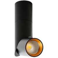 1X12W Led Spot 950LM Czarny/ZłOty Nowoczesny