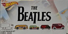 HOT WHEELS COLLECTORS THE BEATLES 5 CAR PREMIUM SET DIECAST CARS  NEW SEALED