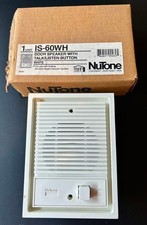 NuTone IS-60WH Door Speaker with Talk/Listen Button New Old Stock