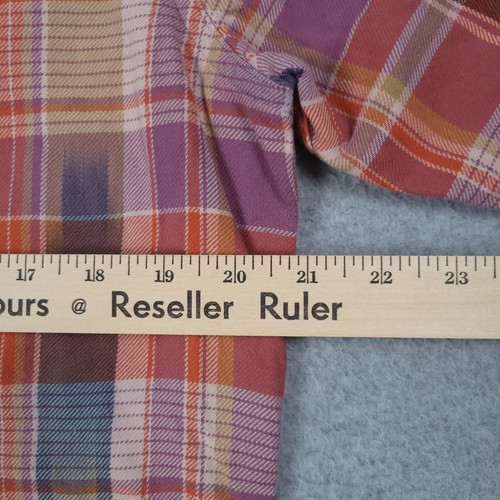Polo Ralph Lauren Shirt Men Medium Colorful Plaid Cotton Flannel Overshirt Work - Picture 7 of 9