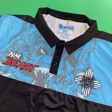Nearfall NM Beast Polo Shirt Men’s XXL Short Sleeve Blue/Black W/ Logo