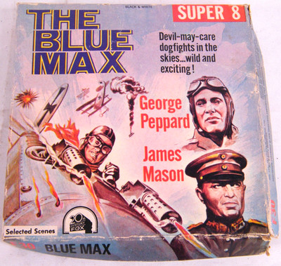 The Blue Max Super 8 George Peppard James Mason BLACK & WHITE 70s War Film