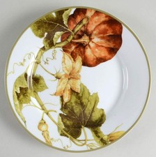 Williams Sonoma Botanical Pumpkin Salad Plate 9867506