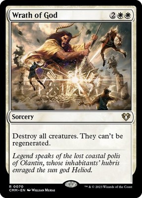 MTG Magic the Gathering Wrath of God (70/1455) Commander Masters LP