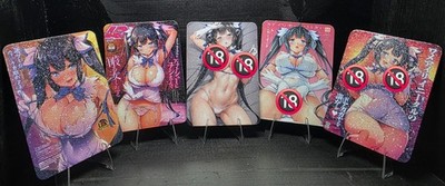 Manga Girls CCG Goddess Hestia Waifu Card Lot - Platinum Shimmer - v2