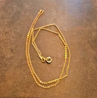 Vintage Speidel 19'' Link Chain Necklace 1/20 14K Gold Filled 1.66g