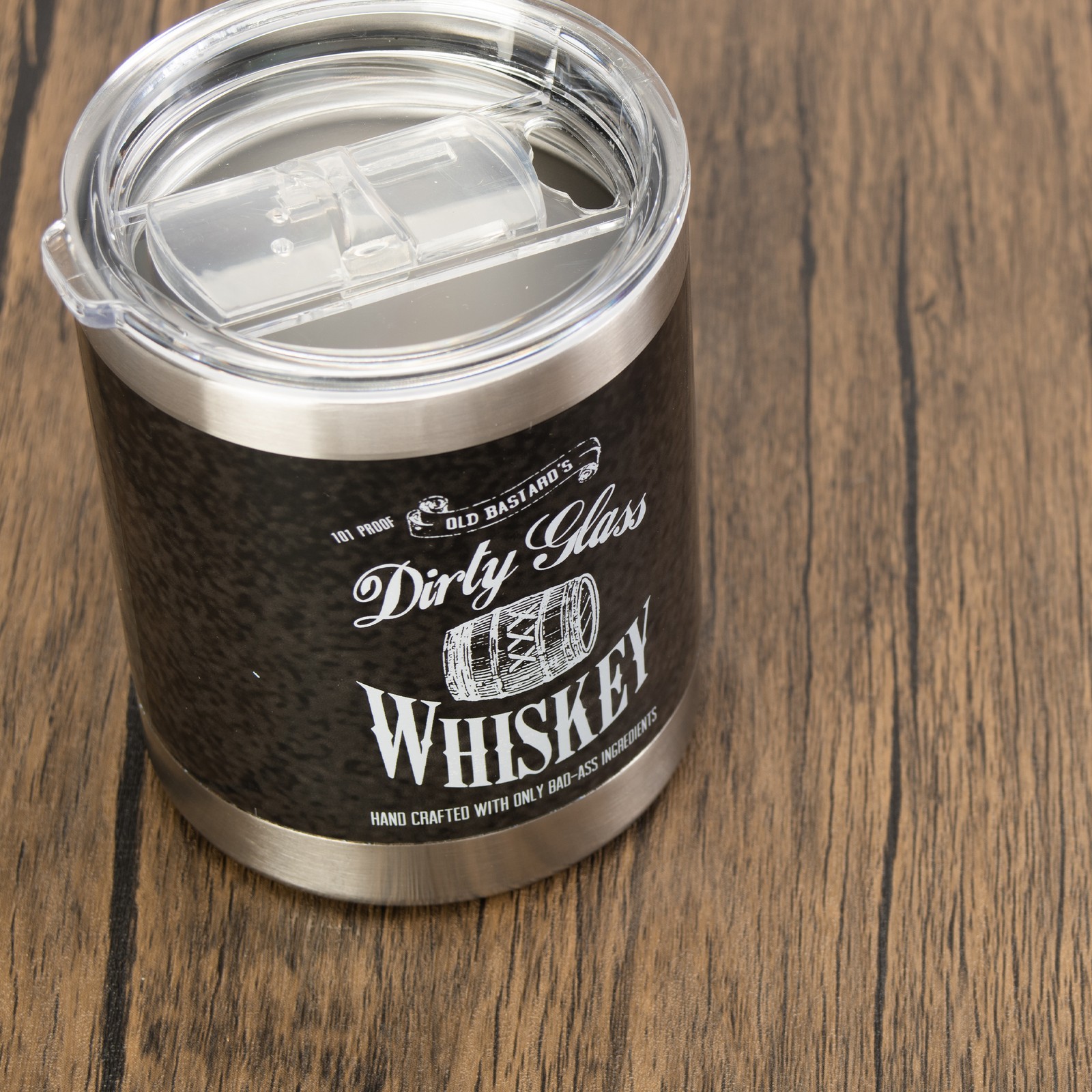 Rivers Edge Products 10oz Insulated Tumbler with Lid, Stainless Steel, Dirty