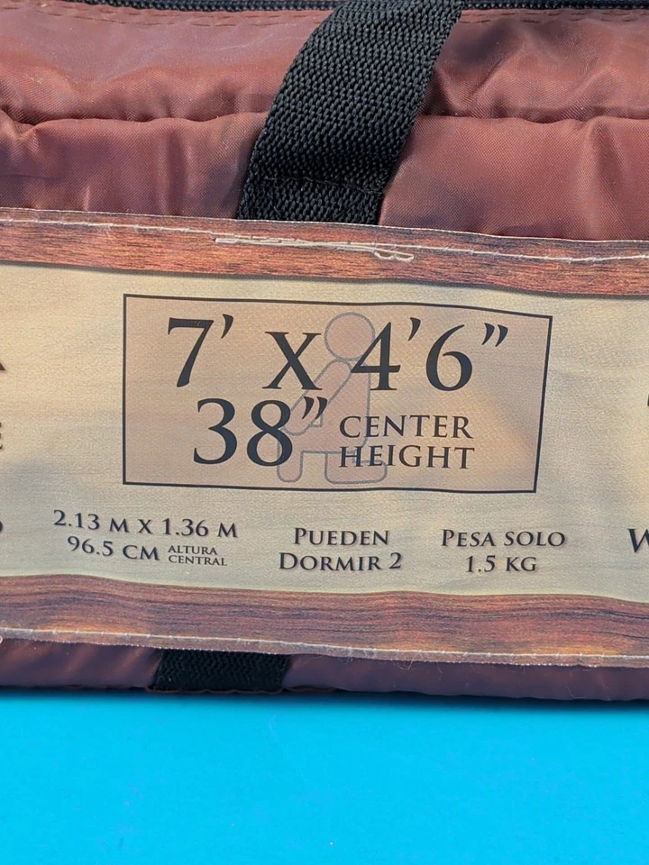 Легкая камуфляжная палатка Texsport на 2 человека 7 футов x 4 фута 6 дюймов 3,5 фунта с сетчатой дверью - Изображение 2 из 4