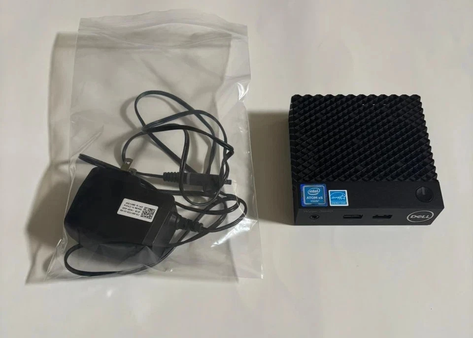 Lote de (5) Terminal SSD Dell N10D WYSE 3040 Atom X5 Thin Client 8gb con adaptador Foto 3 de 4