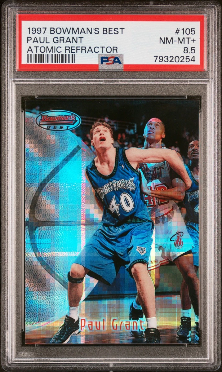 1997 BOWMAN'S BEST ATOMIC REFRACTOR #105 PAUL GRANT PSA 8.5 | eBay