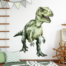 Large Dinosaur Wall Decals, Tyrannosaurus Dino Wall Stickers Vinyl Peel and Stic