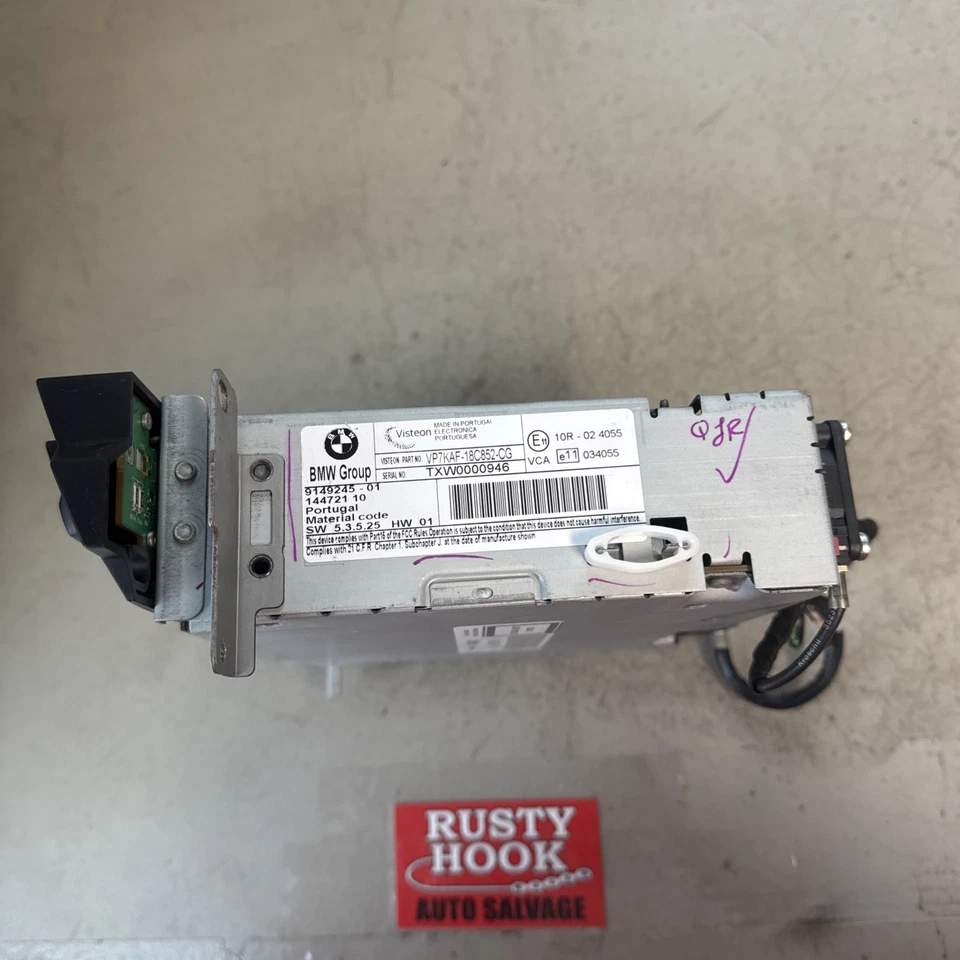 2008 - 2010 BMW 528i 535i CD Player Radio Receiver Unit 9149245-01 Foto 4 de 4