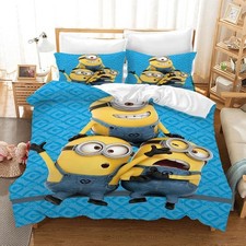 Custom Bedding Set 56.Yellow Goggled Blue Overalls Duvet Cover Kids Quilt Decor