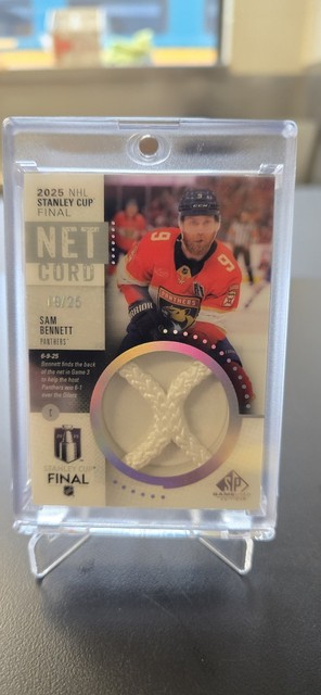 2024-25 SP Game Used Sam Bennett Stanley Cup Final Net Cord 19/25 Panthers