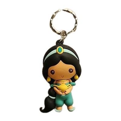 Disney's Jasmin With Lamp Princess Series 9 Figural Keychain Monogram Aladdin 