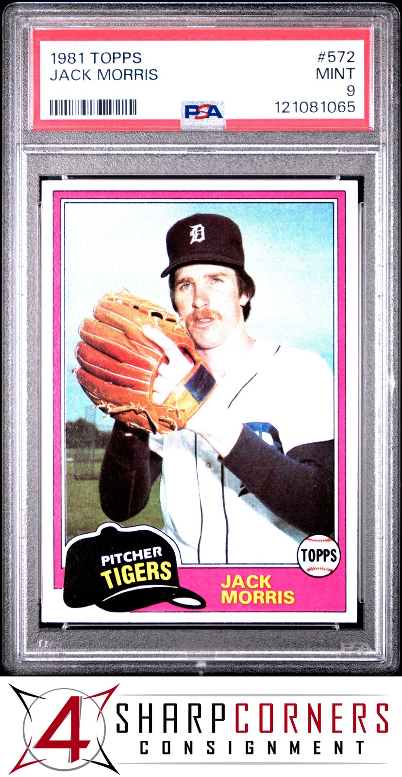 1981 TOPPS #572 JACK MORRIS TIGERS HOF PSA 9