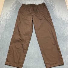 Cintas Wide Leg Pants Women XL Brown Cotton E...