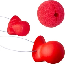 3 Pieces Circus Clown Nose,1 Foam and 2 Rubber Nose Set for Costume... 