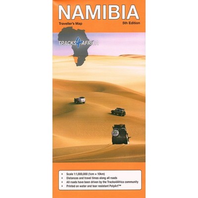 Namibia Tracks 4 Africa Map - Self Driving accommodation essential tourist info