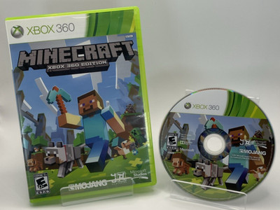 Minecraft Xbox 360 Edition, (Xbox 360, 2013), Mojang Video Game, Case & Disk
