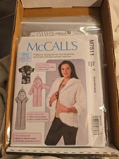 McCalls M7511 Hooded Jacket Pattern - Sizes XS-S-M 