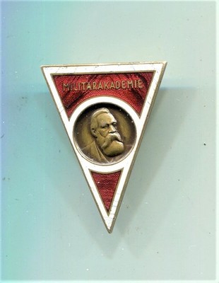 NVA Absolventenabzeichen Militärakademie Friedrich Engels mittig   emalliert