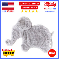 Baby Elephant Security Blanket Plush Doudou Grey Soft Cuddle Toy Large