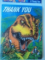 8 Dinosaur Dino Thank You Cards Note W/ Envelopes Stationery Birthday Party 8 Dinosaur Dino Thank You Cards Note W/ Envelopes Stationery Birthday Party