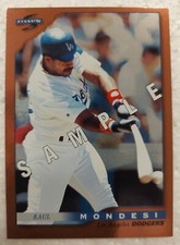 1996 Score Dugout Collection #7 Raul Mondesi Los Angeles Dodgers Baseball Card 