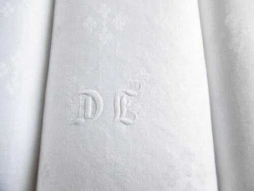 Textiles du XIXe siècle serviettes blancs