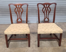 Pair of Baker Chippendale Style Mahogany Dinn...
