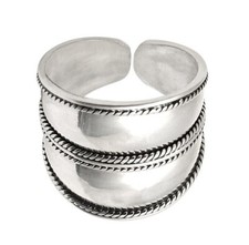 Solid 925 Sterlingsilber Handmade Statement Cocktail Ring Damen Geschenk Schmuck