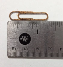 40 Rusty Paper Clips ~1.25" (33mm) Primative Fasteners, Junk Jounl Crafts, Decor