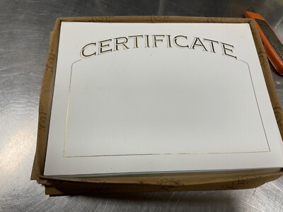 140 Sheets Certificate Paper for Printing with Gold Foil LETTERS 8.5 x ...